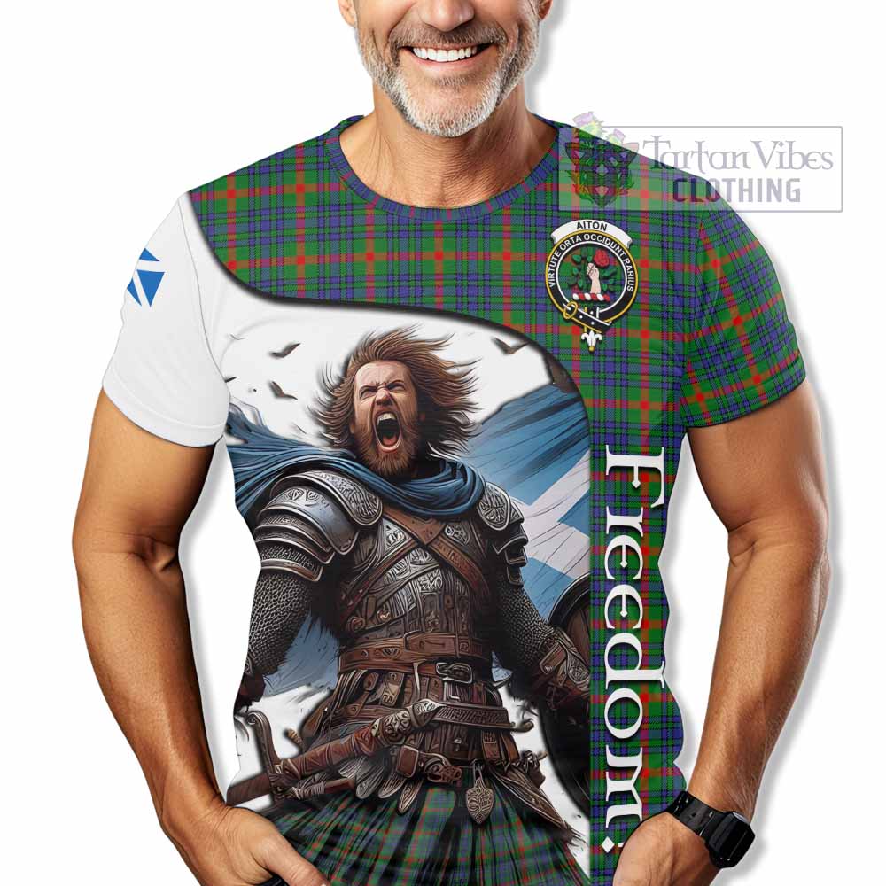 Aiton Crest Tartan T-Shirt Inspired by the Freedom of Scottish Warrior - Tartan Vibes Clothing