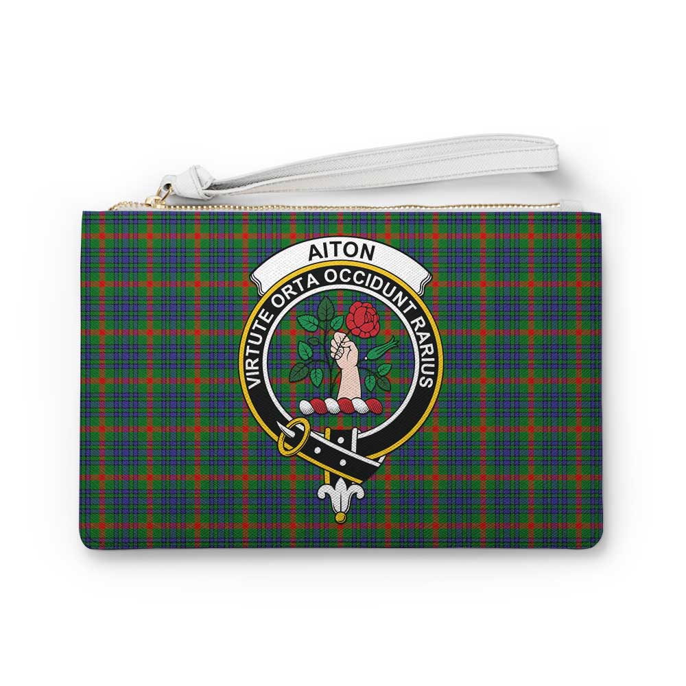 Tartan Vibes Clothing Aiton Family Crest Tartan Clutch Bag