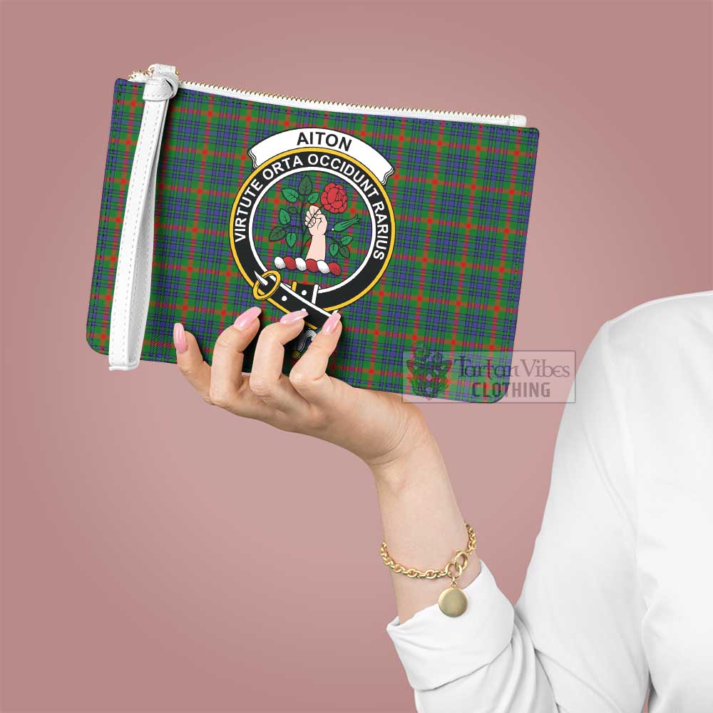 Tartan Vibes Clothing Aiton Family Crest Tartan Clutch Bag