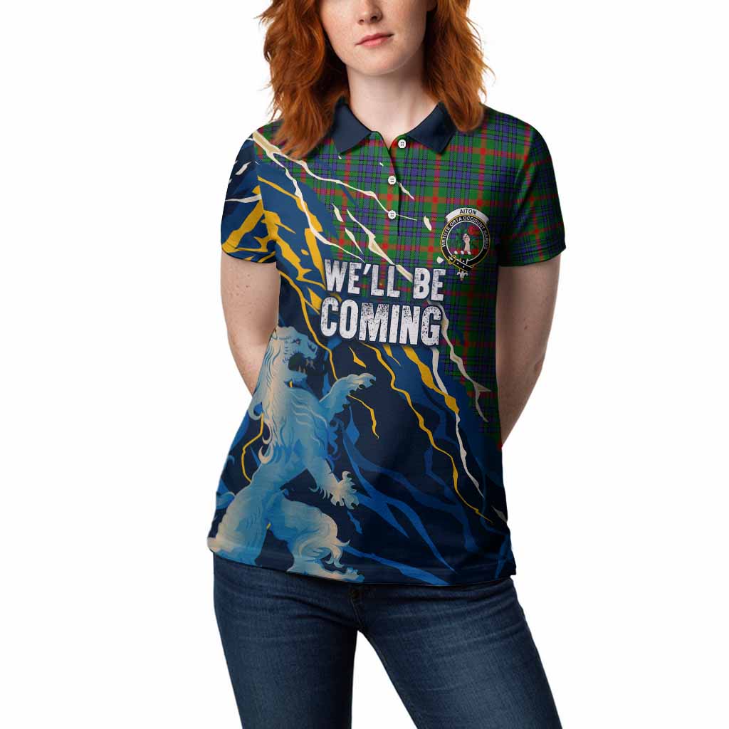 Aiton Scotland Tartan Women Polo Shirt WC2026 Football - We'll Be Coming