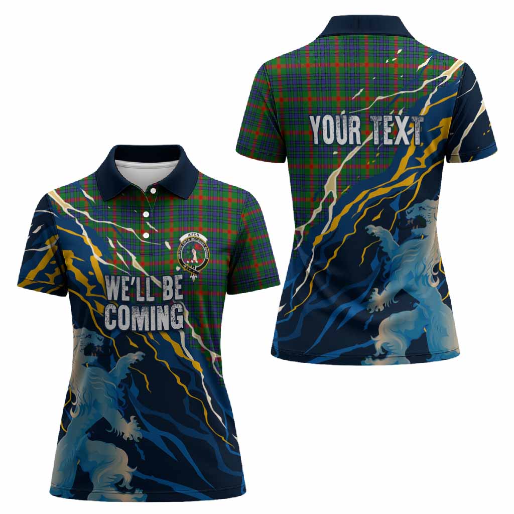 Aiton Scotland Tartan Women Polo Shirt WC2026 Football - We'll Be Coming