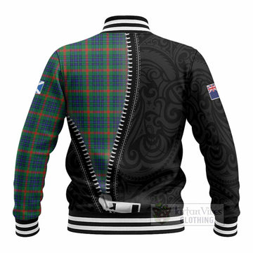 Aiton Tartan Baseball Jacket New Zealand Pattern Unique Zipper Stylized