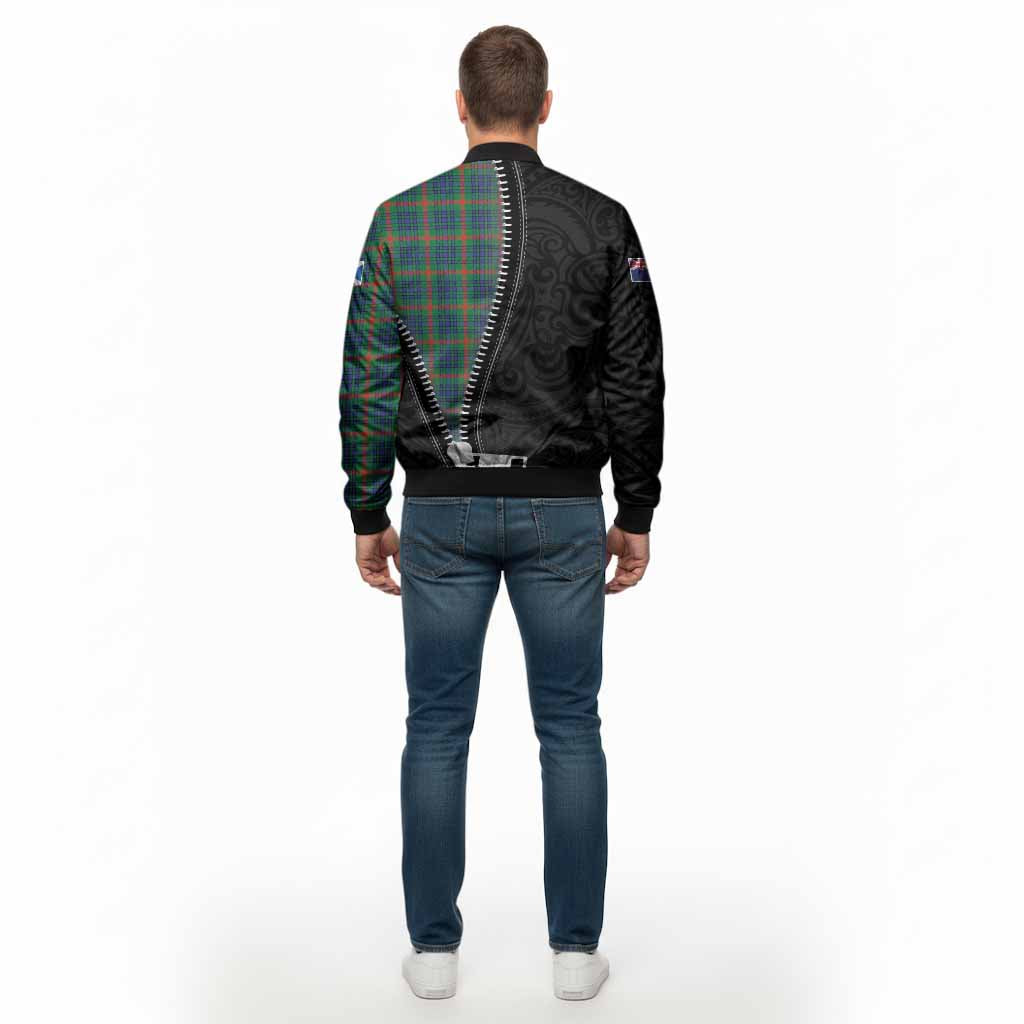 Aiton Tartan Bomber Jacket New Zealand Pattern Unique Zipper Stylized