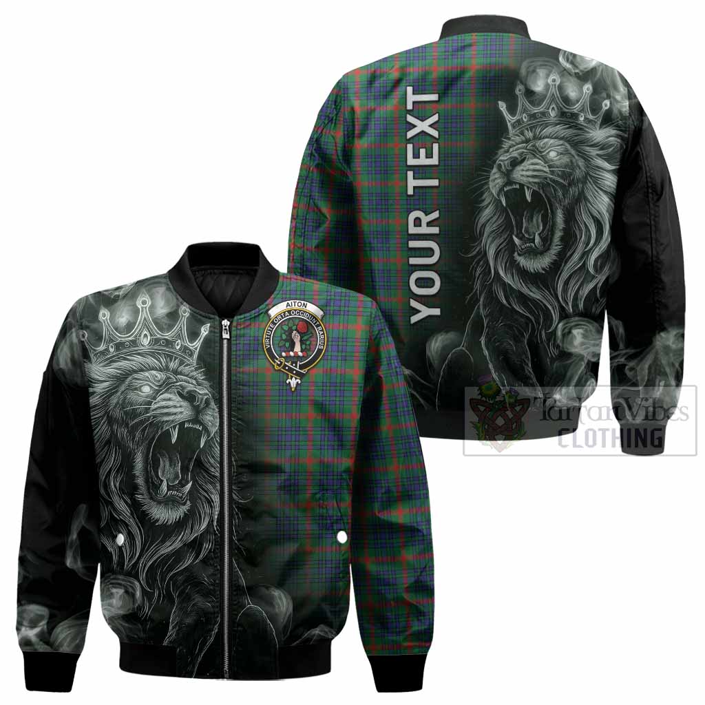 Aiton Tartan Bomber Jacket Roaring Lion Heritage