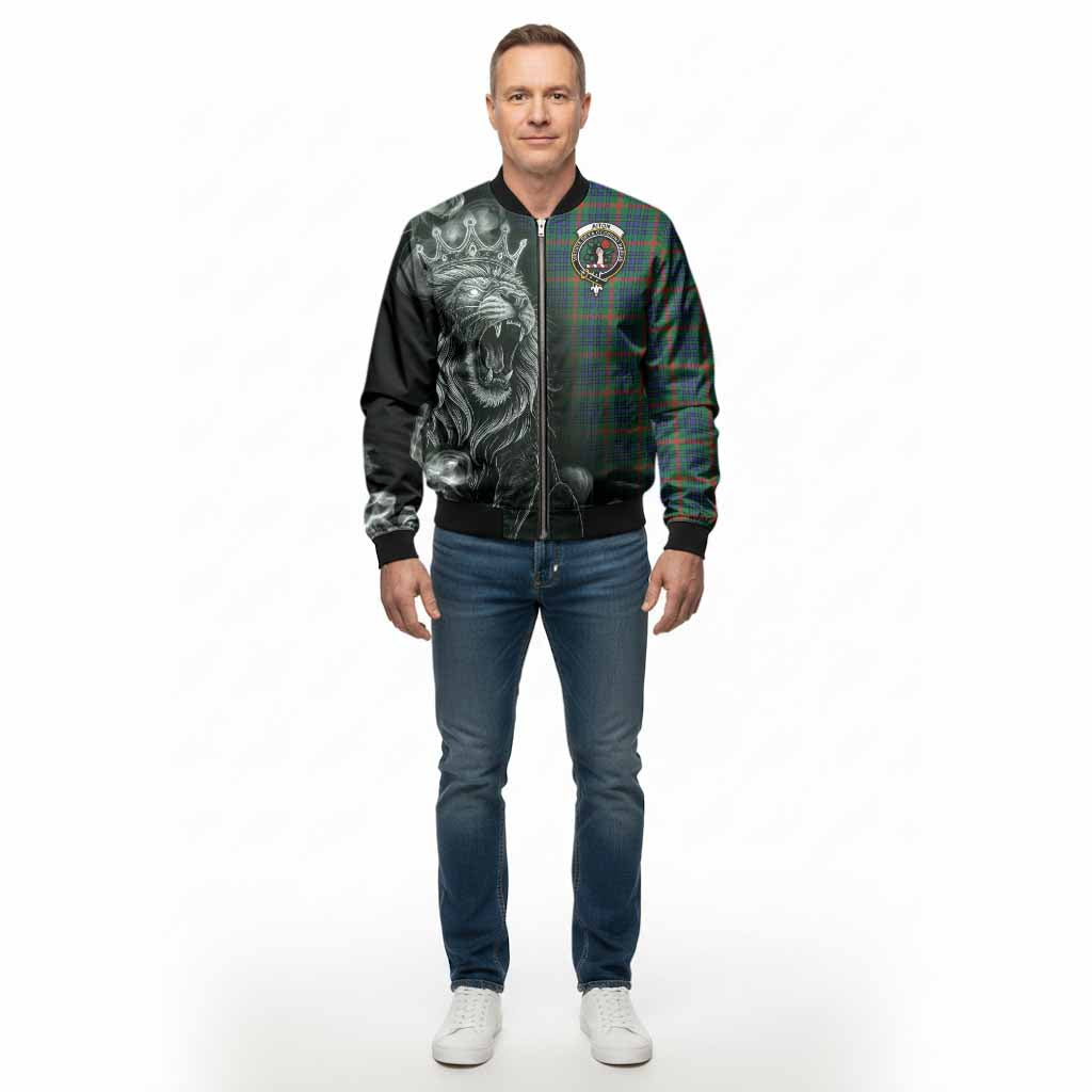 Aiton Tartan Bomber Jacket Roaring Lion Heritage