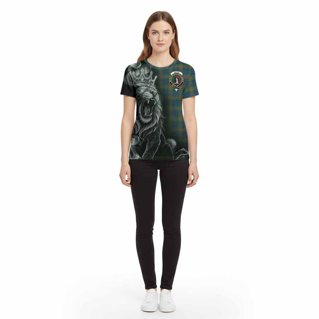 Aiton Tartan Cotton T-shirt Roaring Lion Heritage