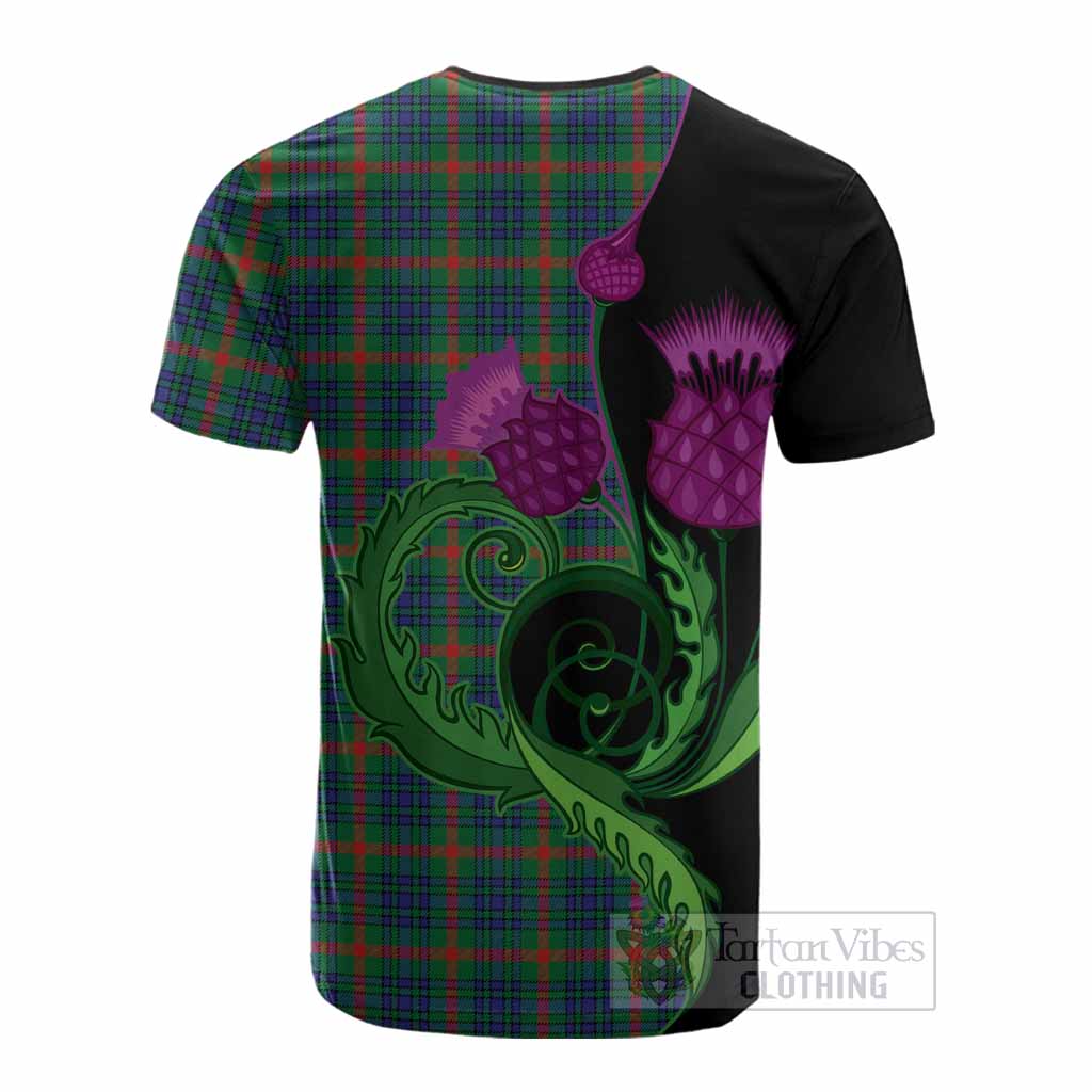 Aiton Tartan Cotton T-shirt Traditional Scottish Thistle