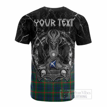 Aiton Tartan Crest Cotton T-shirt Celtic Odin's Raven Legacy