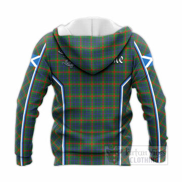 Aiton Tartan Crest Knitted Hoodie Scotland Coat of Arm Flag Style - Tartan Vibes Clothing