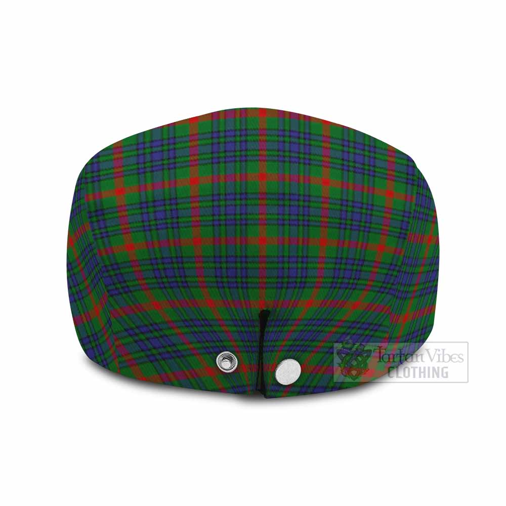 Aiton Tartan Flat Cap, Jeff Cap Scottish Stag Thistle Floral Art