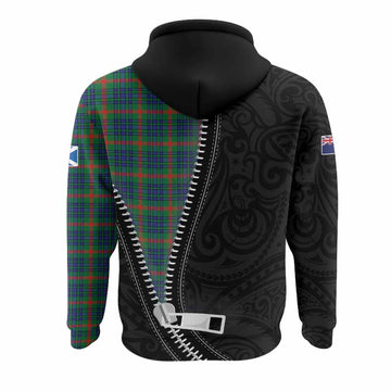 Aiton Tartan Hoodie New Zealand Pattern Unique Zipper Stylized