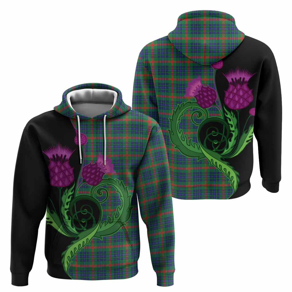 Aiton Tartan Hoodie Traditional Scottish Thistle