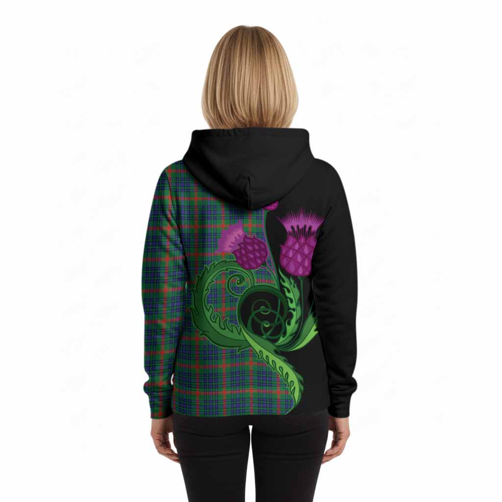 Aiton Tartan Hoodie Traditional Scottish Thistle