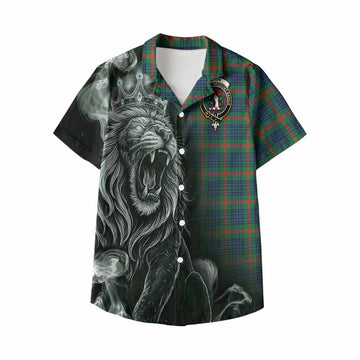 Aiton Tartan Kid Hawaiian Shirt Roaring Lion Heritage