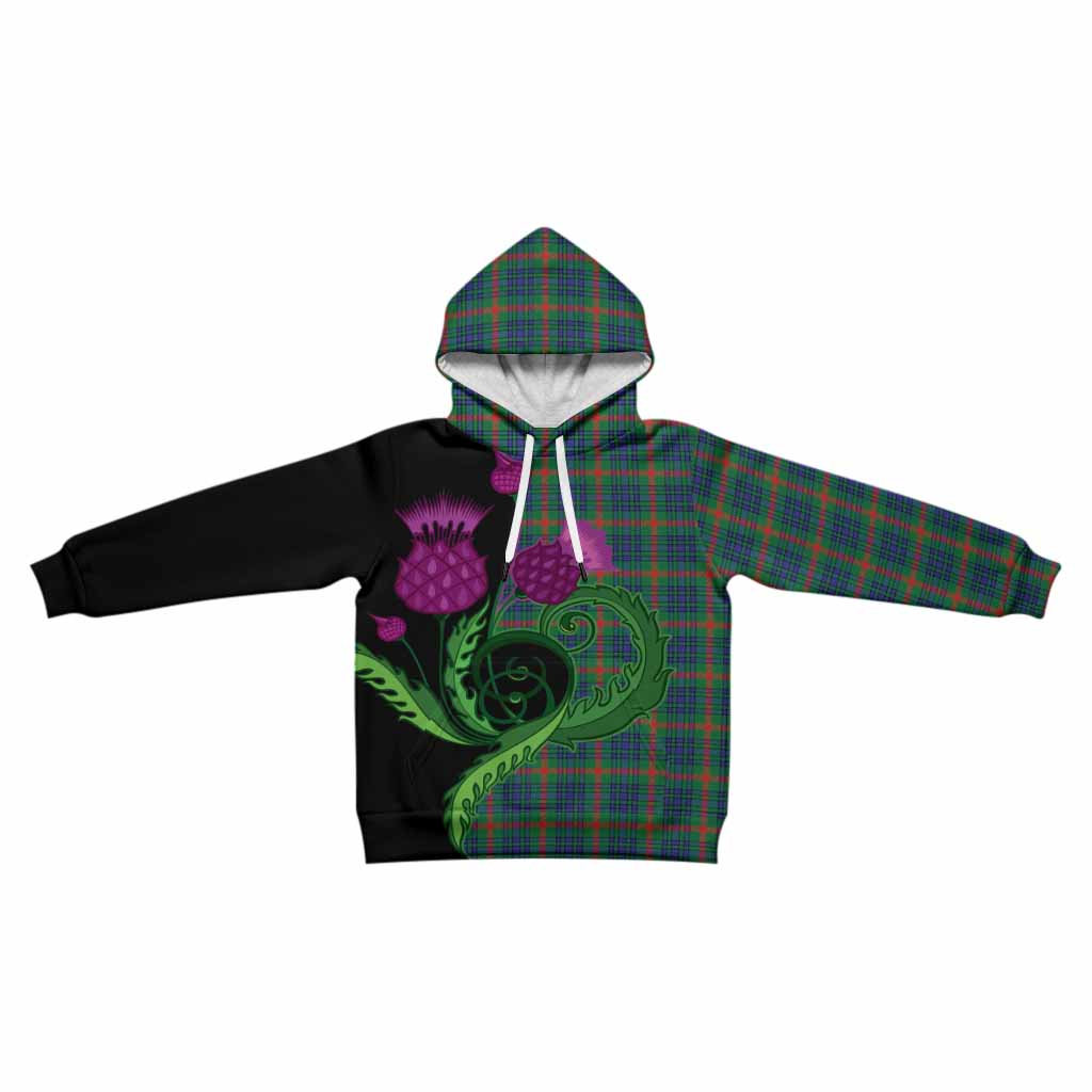 Aiton Tartan Kid Hoodie Traditional Scottish Thistle