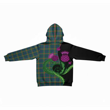 Aiton Tartan Kid Hoodie Traditional Scottish Thistle