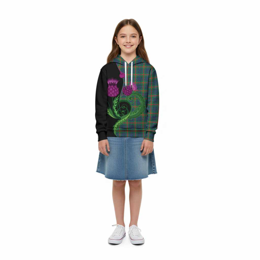 Aiton Tartan Kid Hoodie Traditional Scottish Thistle