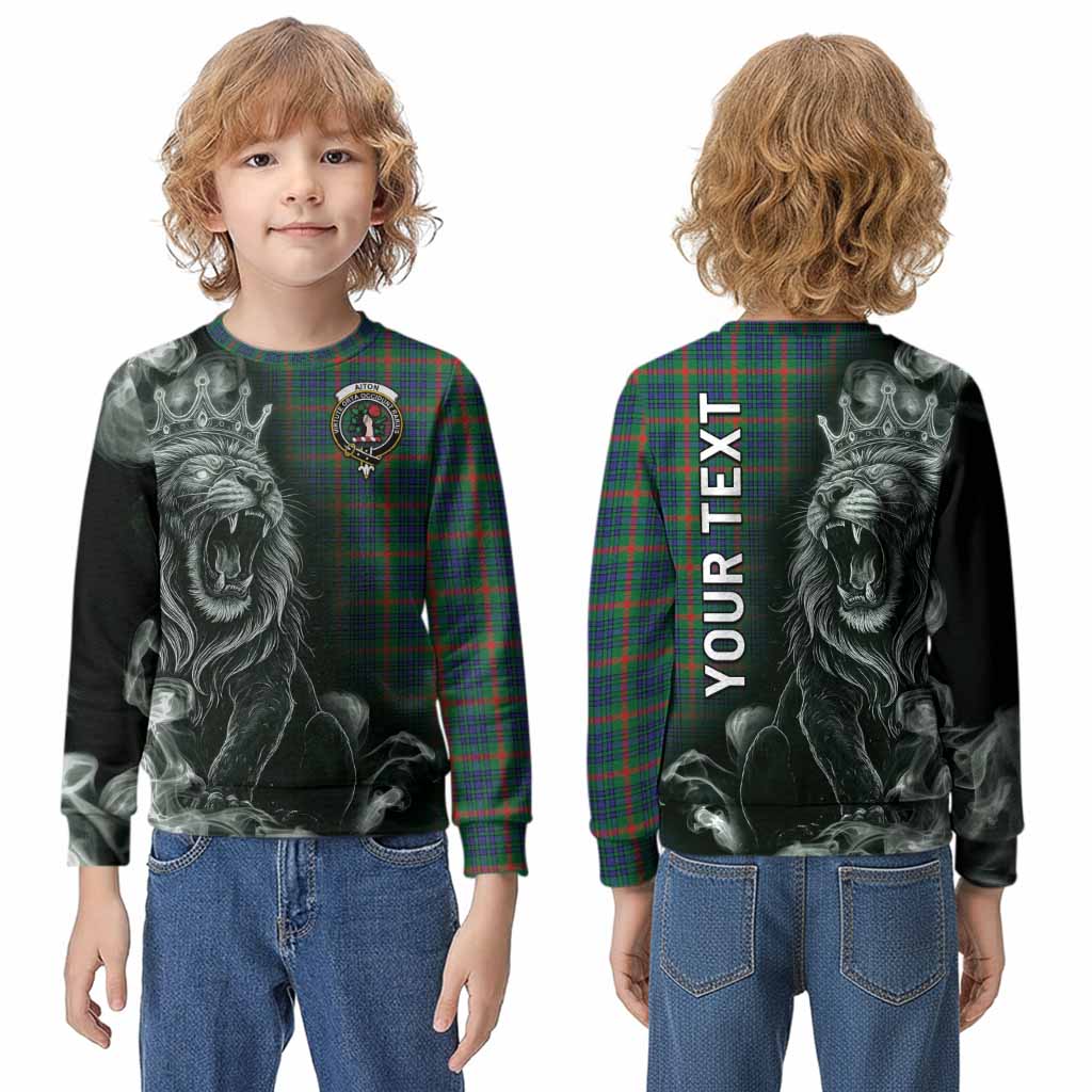 Aiton Tartan Kid Knitted Sweatshirt Roaring Lion Heritage