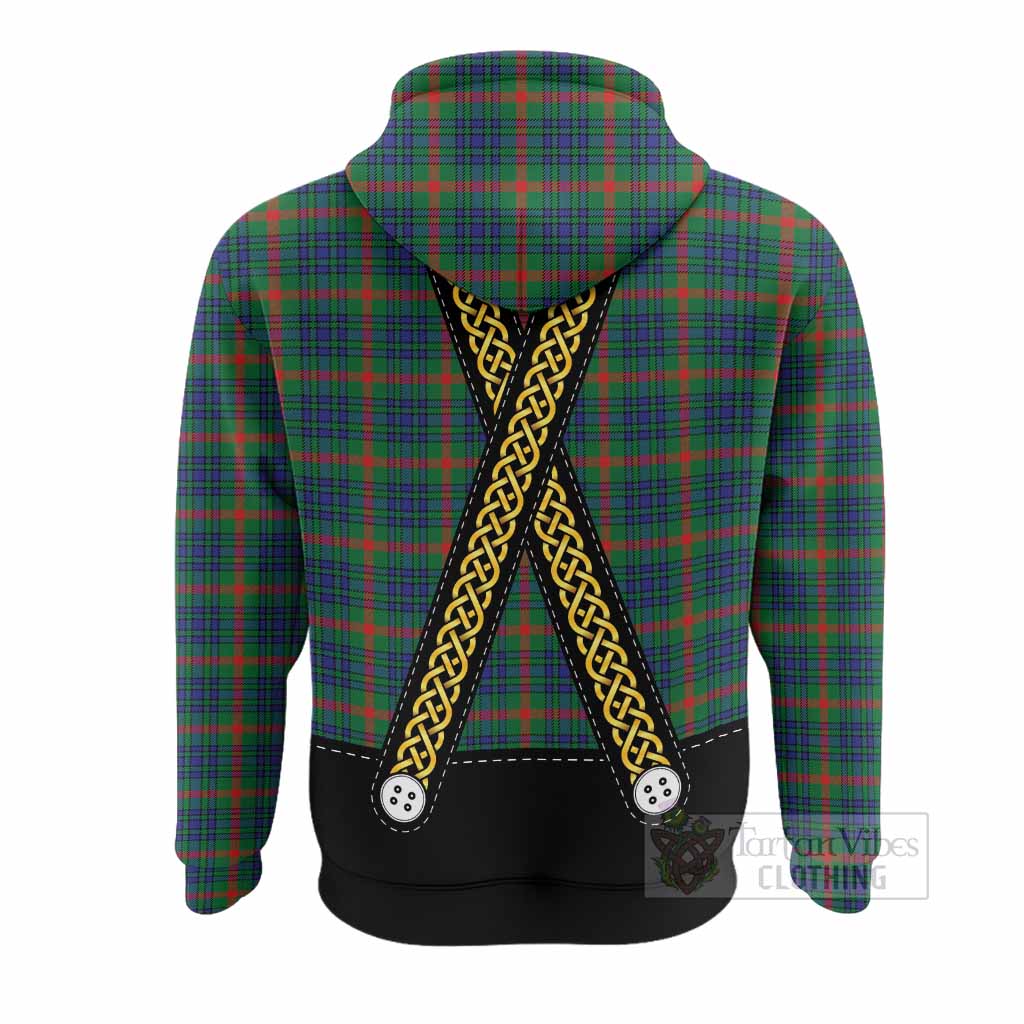 Aiton Tartan Lederhosen Costume Hoodie Scotland Celtic Knot Motif