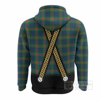 Aiton Tartan Lederhosen Costume Hoodie Scotland Celtic Knot Motif