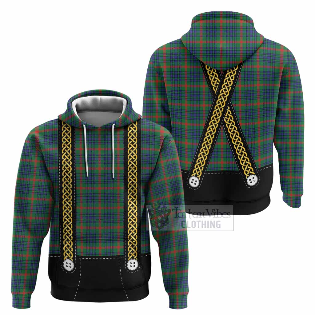 Aiton Tartan Lederhosen Costume Hoodie Scotland Celtic Knot Motif