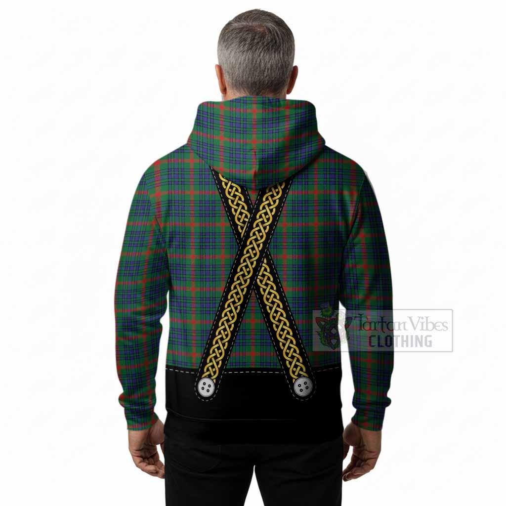 Aiton Tartan Lederhosen Costume Hoodie Scotland Celtic Knot Motif