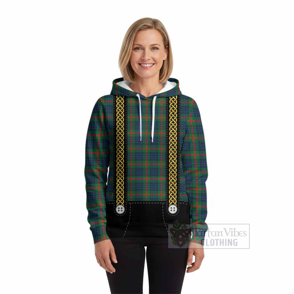 Aiton Tartan Lederhosen Costume Hoodie Scotland Celtic Knot Motif