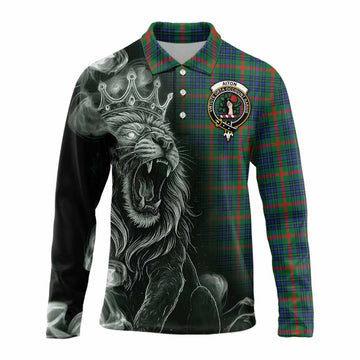 Aiton Tartan Long Sleeve Polo Shirt Roaring Lion Heritage