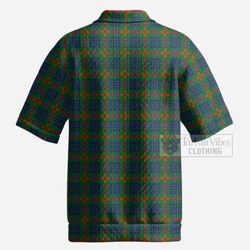 Aiton Tartan Men’s Polo Sweater Top with Family Crest
