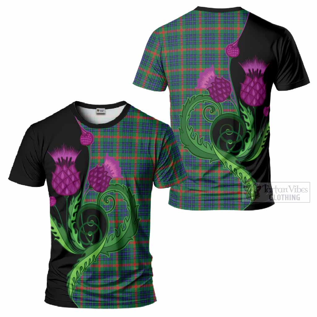 Aiton Tartan T-Shirt Traditional Scottish Thistle