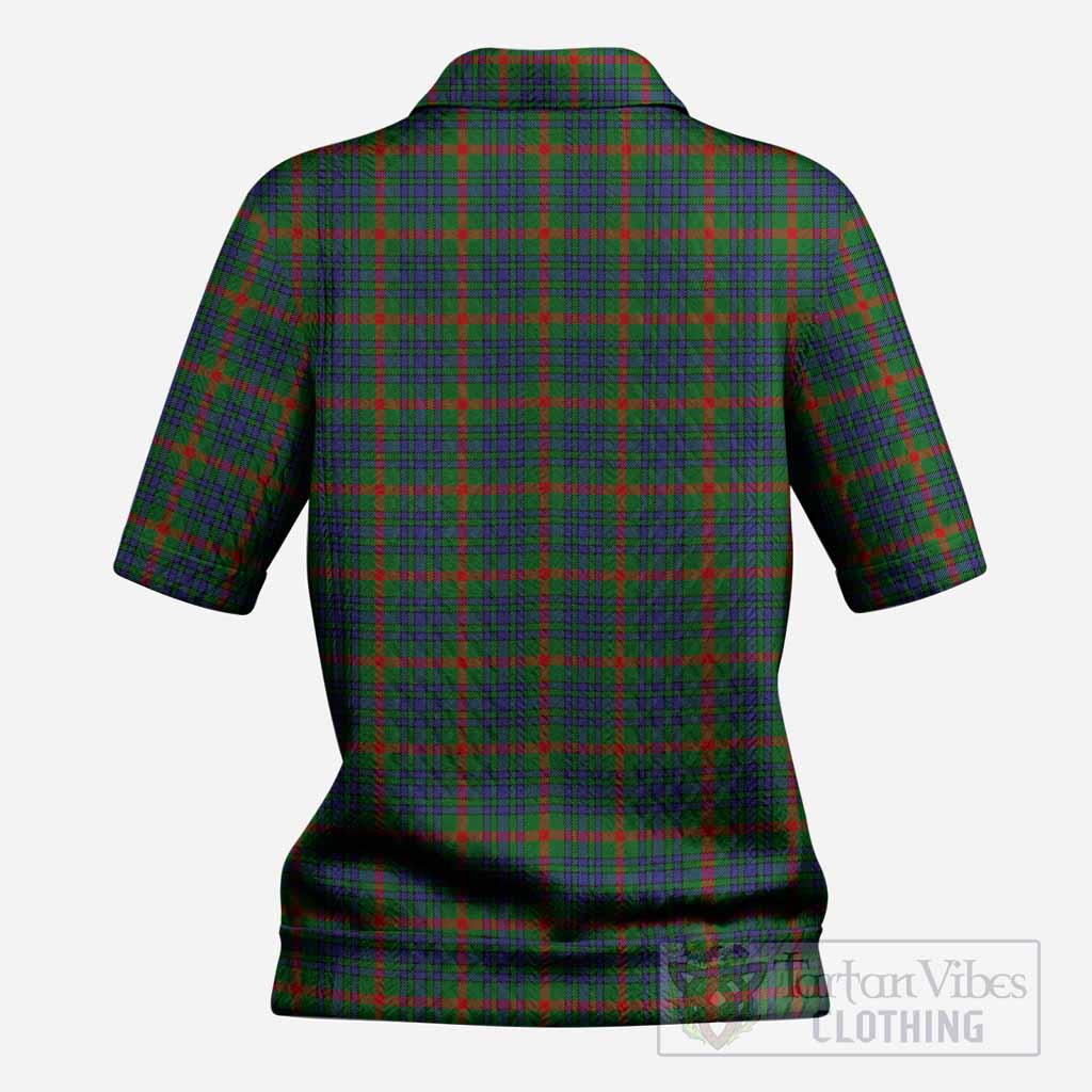 Aiton Tartan Women’s Polo Sweater Top
