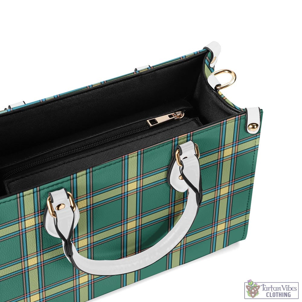 Tartan Vibes Clothing Alberta Province Canada Tartan Luxury Leather Handbags