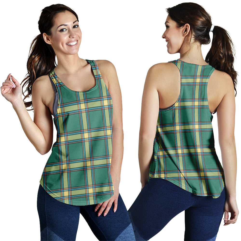 Alberta Province Canada Tartan Women Racerback Tanks 4XL - Tartan Vibes Clothing