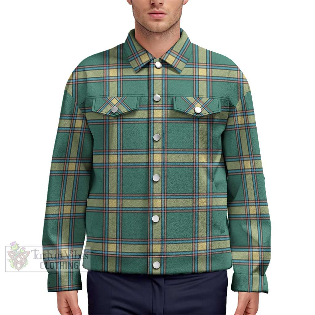 Alberta Province Canada Tartan Unisex Lapel Cotton Jacket Unisex - Tartan Vibes Clothing