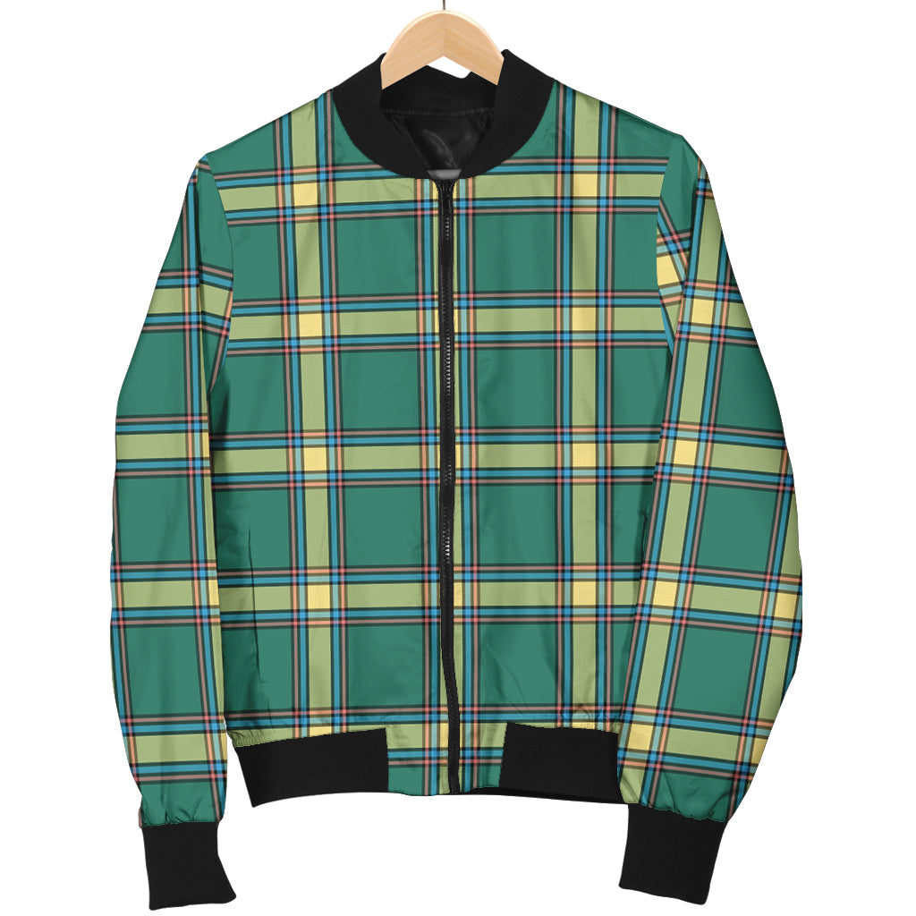 Alberta Province Canada Tartan Bomber Jacket Unisex - Tartanvibesclothing