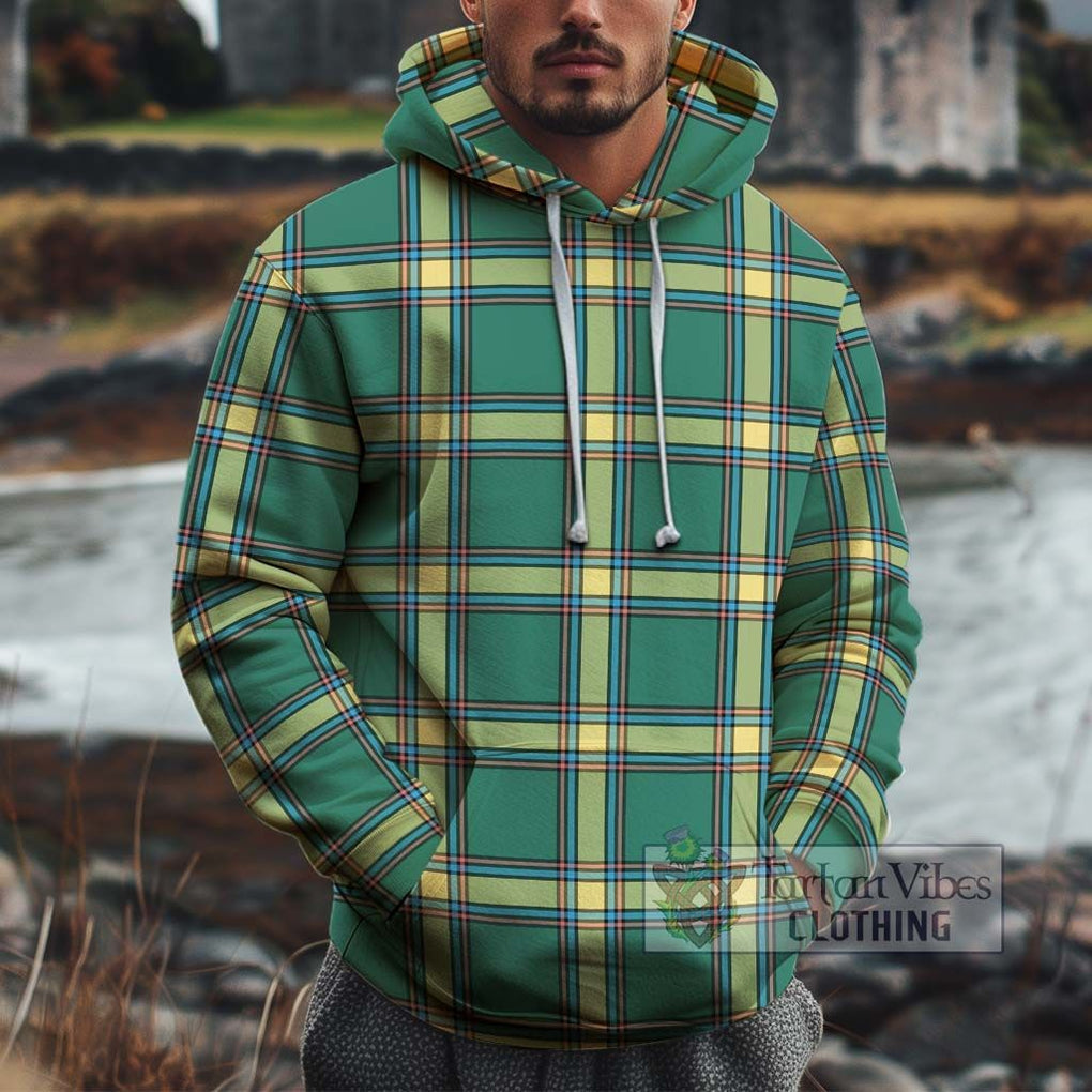 Alberta Province Canada Tartan Cotton Hoodie Pullover Hoodie XS - Tartan Vibes Clothing