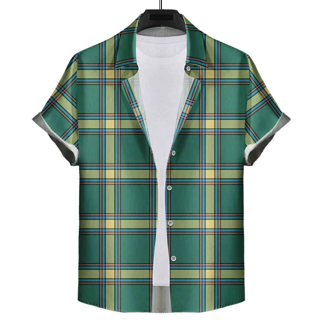 Alberta Province Canada Tartan Hawaiian Shirt Kid - Tartan Vibes Clothing
