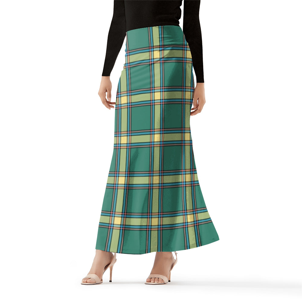 Alberta Province Canada Tartan Womens Full Length Skirt Female - Tartanvibesclothing