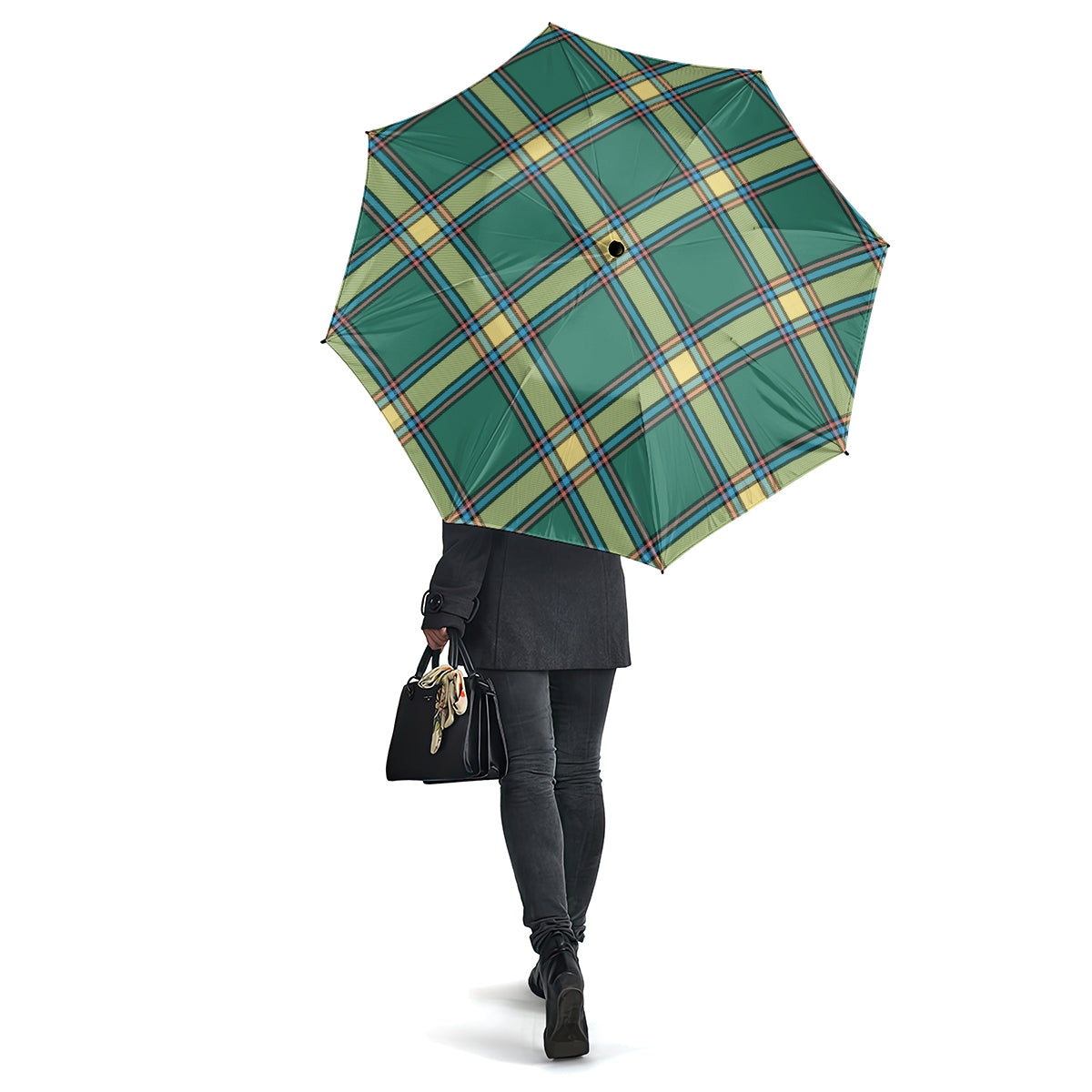 Alberta Province Canada Tartan Umbrella One Size - Tartanvibesclothing