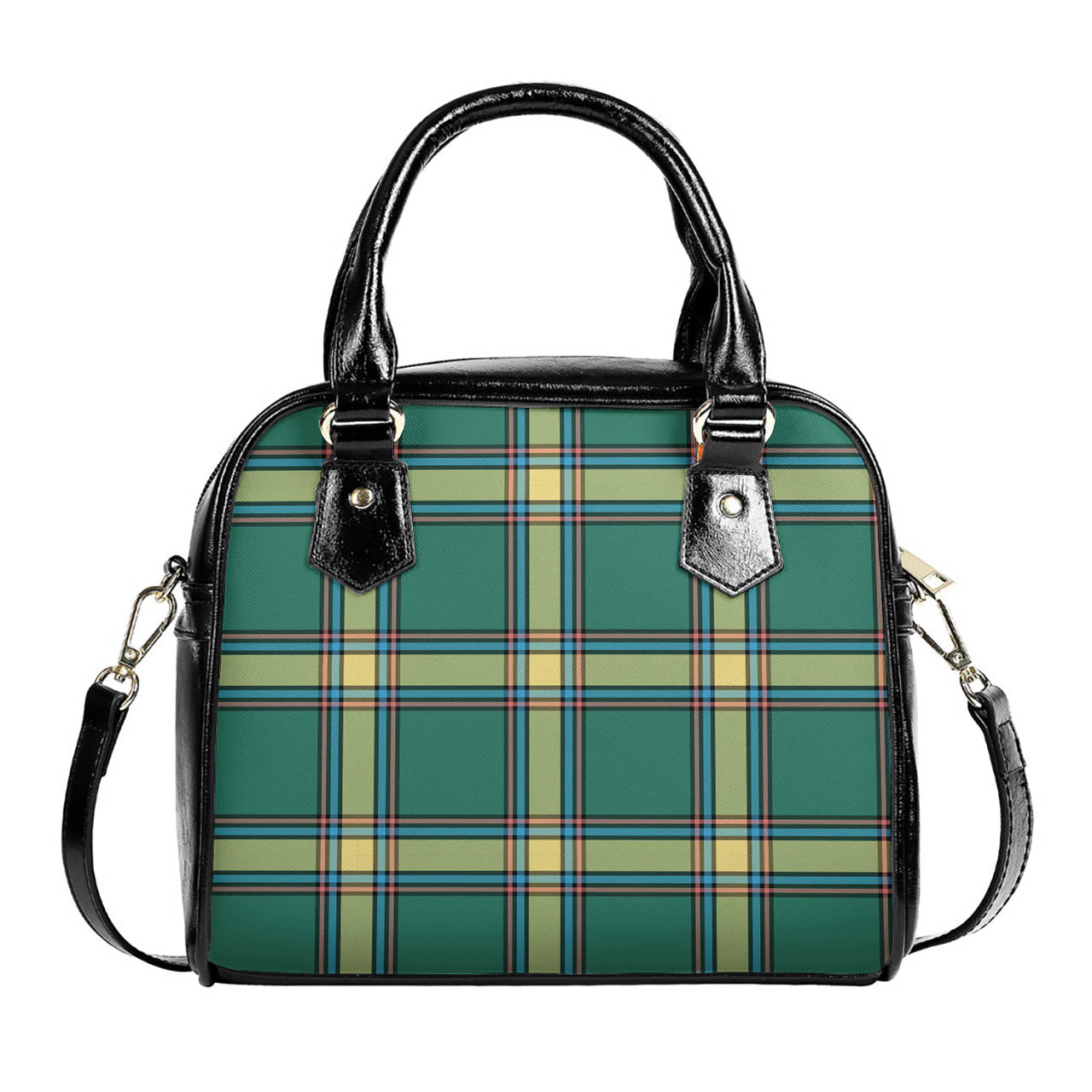 Alberta Province Canada Tartan Shoulder Handbags One Size 6*25*22 cm - Tartanvibesclothing