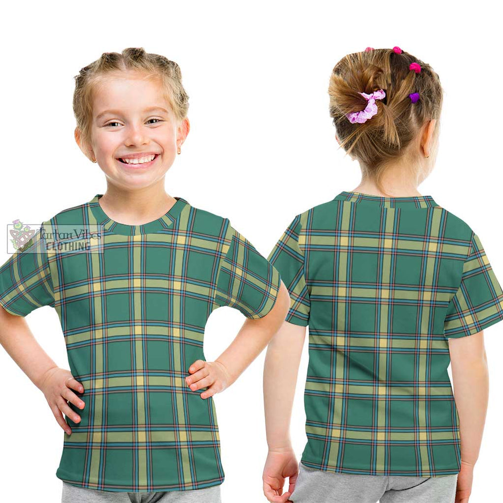 Alberta Province Canada Tartan Kid T-Shirt Youth XL Size14 - Tartanvibesclothing Shop