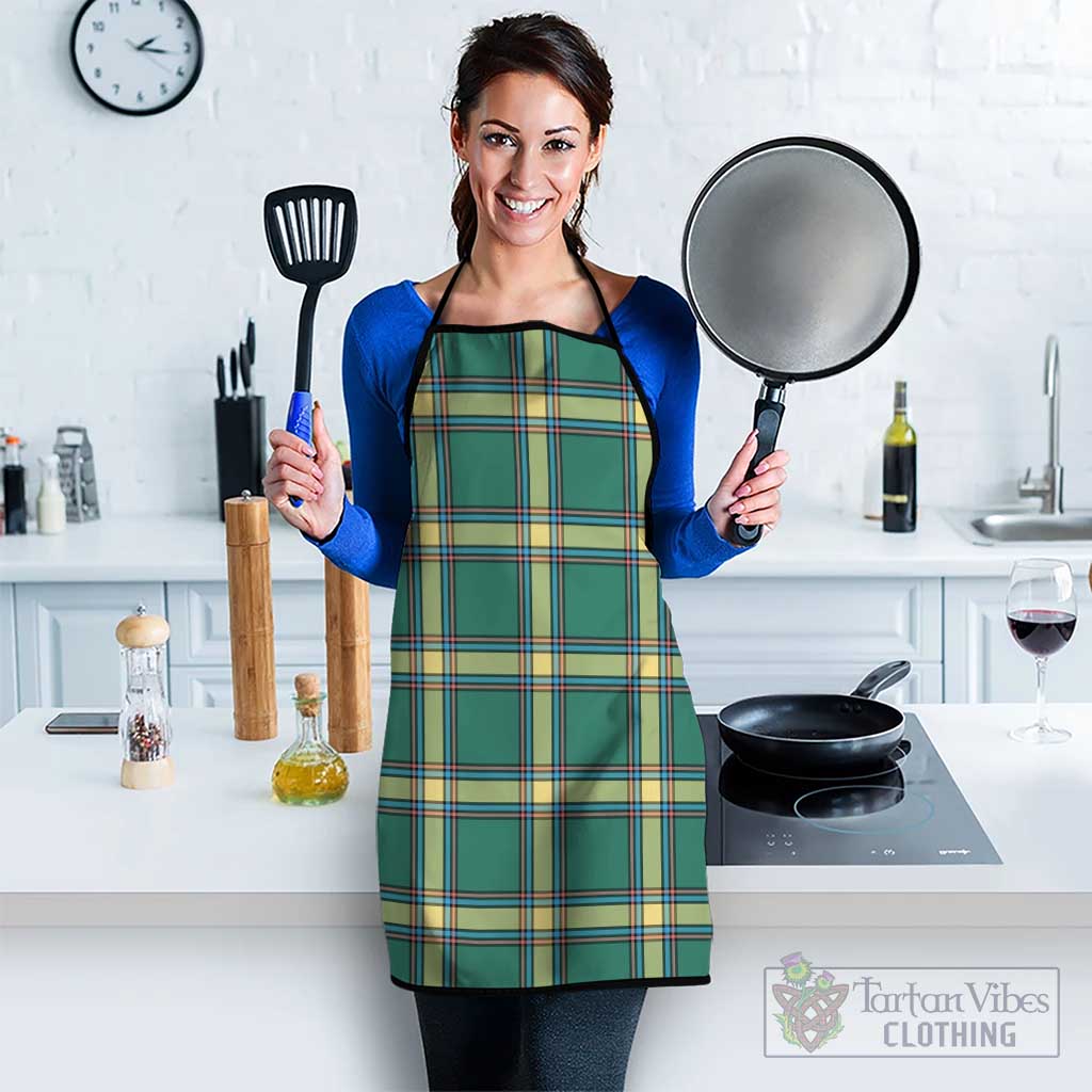 Alberta Province Canada Tartan Apron Black S 38x47 cm - Tartan Vibes Clothing