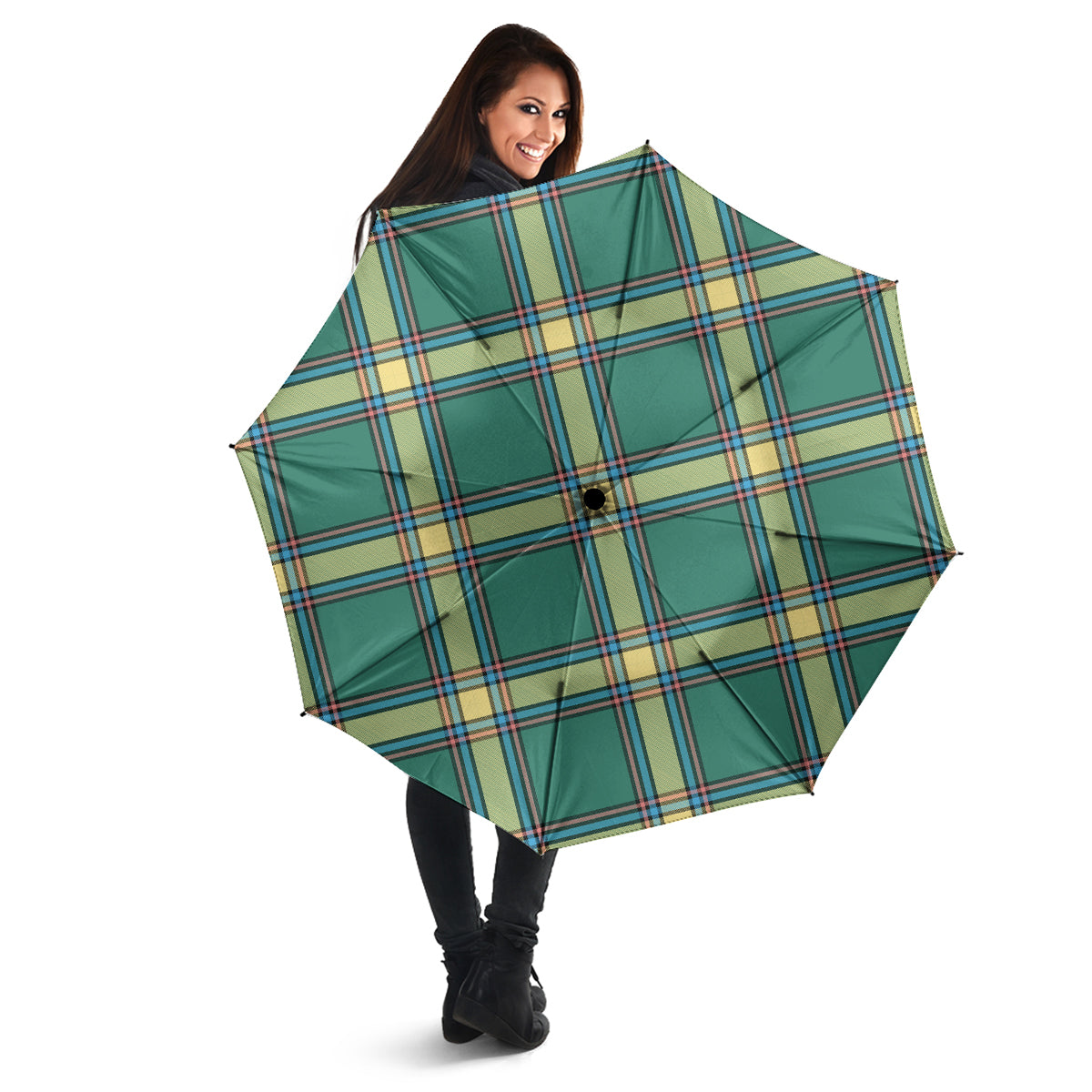Alberta Province Canada Tartan Umbrella - Tartanvibesclothing