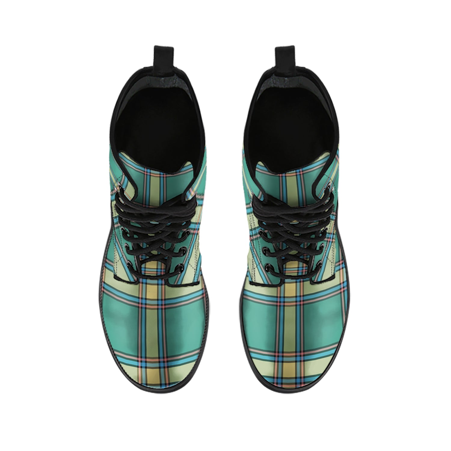 Alberta Province Canada Tartan Leather Boots - Tartanvibesclothing