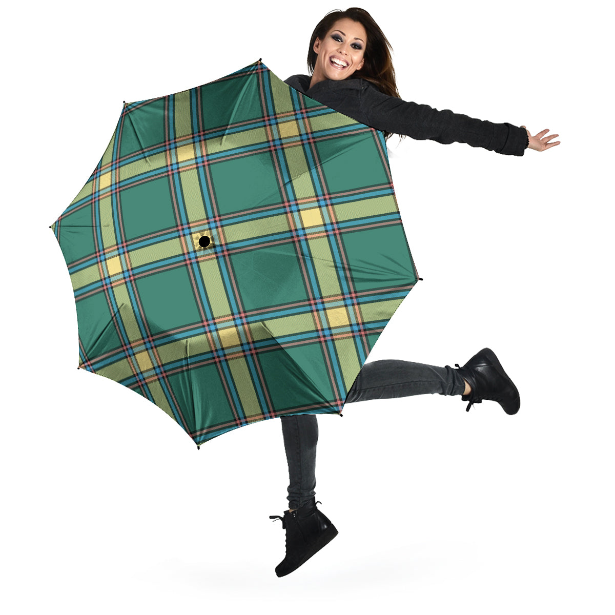 Alberta Province Canada Tartan Umbrella - Tartanvibesclothing