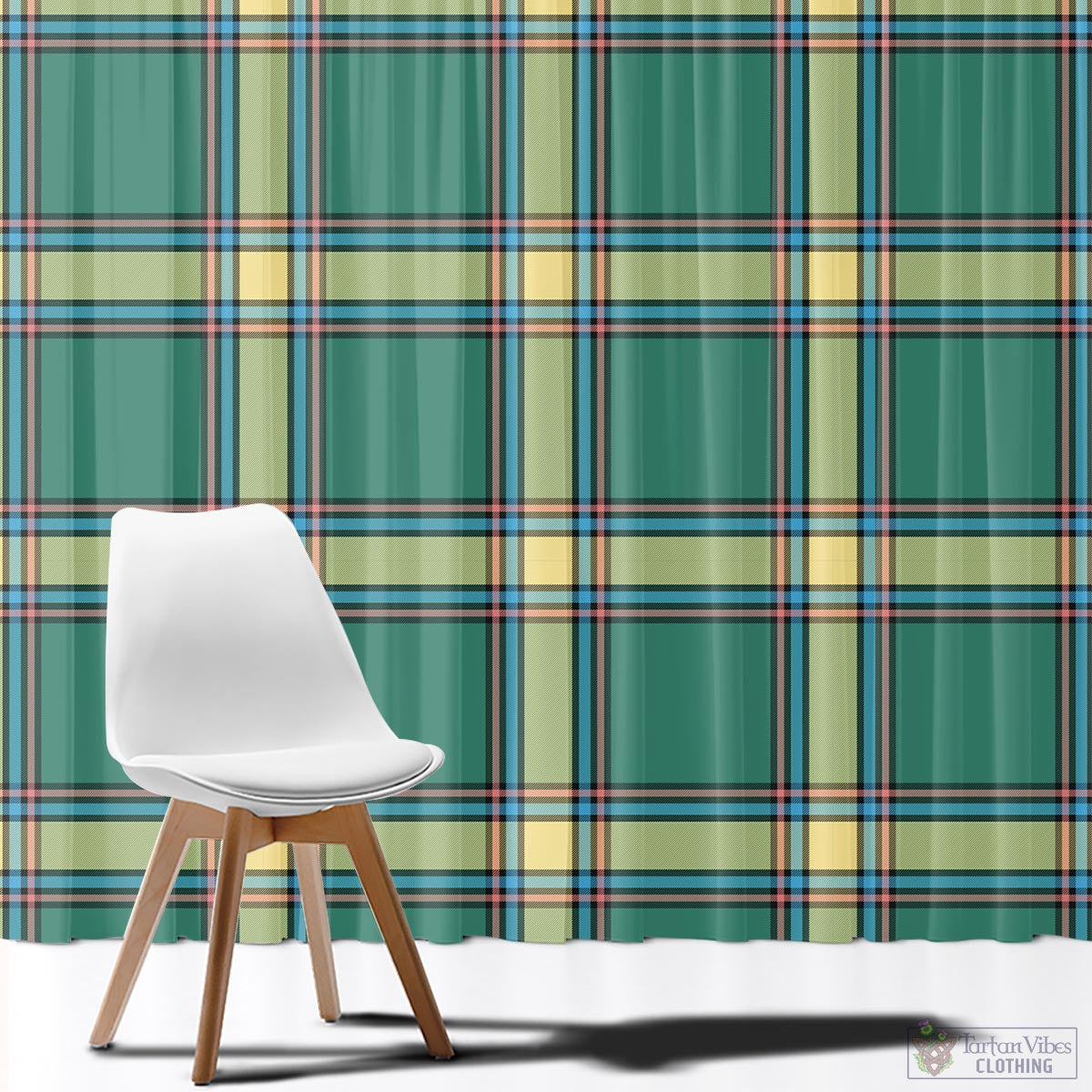 Alberta Province Canada Tartan Window Curtain