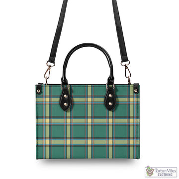 Alberta Province Canada Tartan Luxury Leather Handbags - Tartan Vibes Clothing