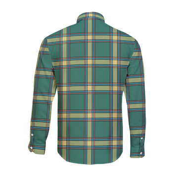 Alberta Province Canada Tartan Long Sleeve Button Up Shirt