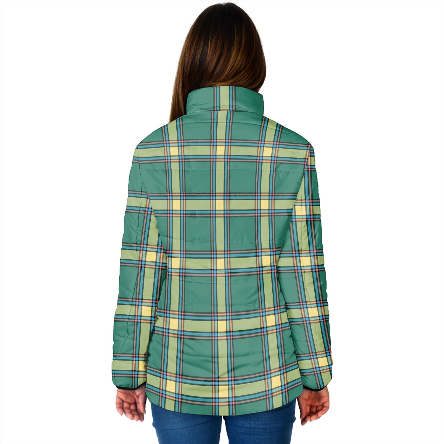Alberta Province Canada Tartan Padded Jacket - Tartanvibesclothing