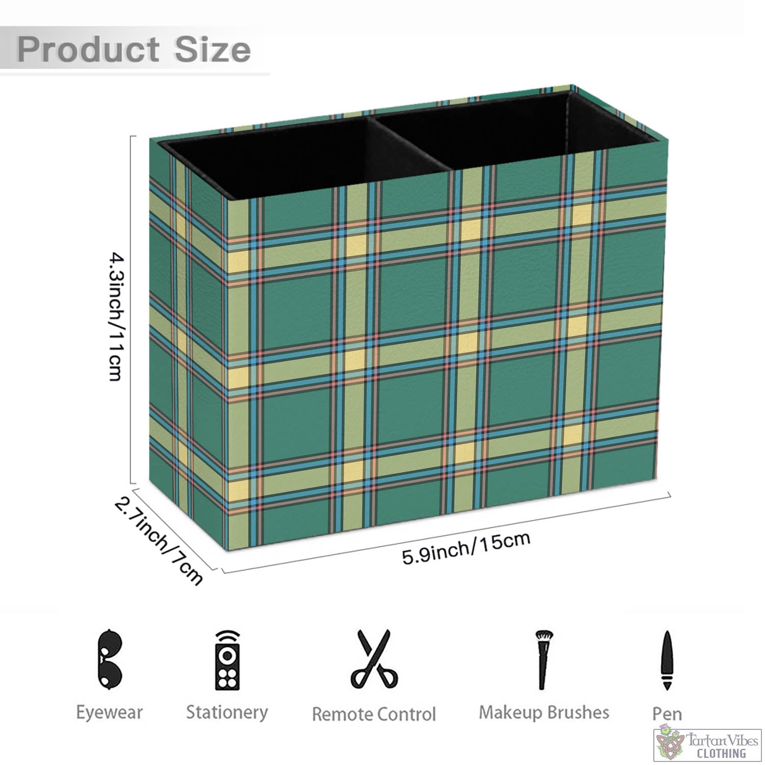 Tartan Vibes Clothing Alberta Province Canada Tartan Pen Holder